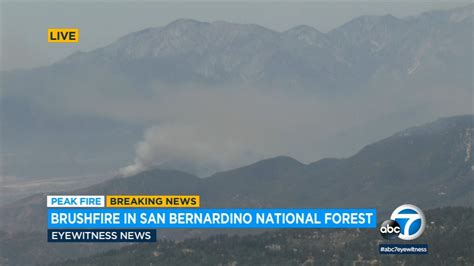 1 firefighter injured after brush fire erupts in Angeles National Forest